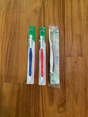 3 - GUM 308 End Tuft Toothbrush Small Head Hard To Reach Areas Implants Braces